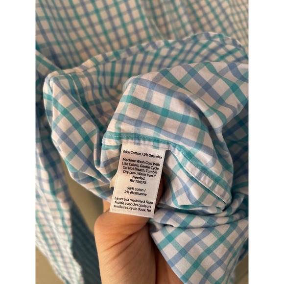 Vineyard Vines Classic Fit Murray Gingham Button Down Shirt Men's Size S - Picture 6 of 6